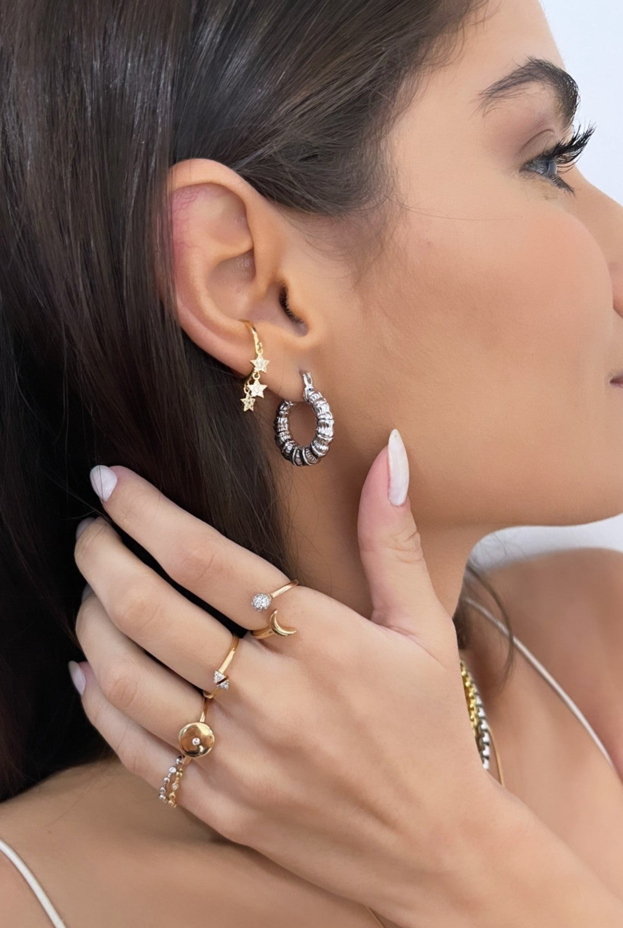 Anel Geométrico ponto de luz