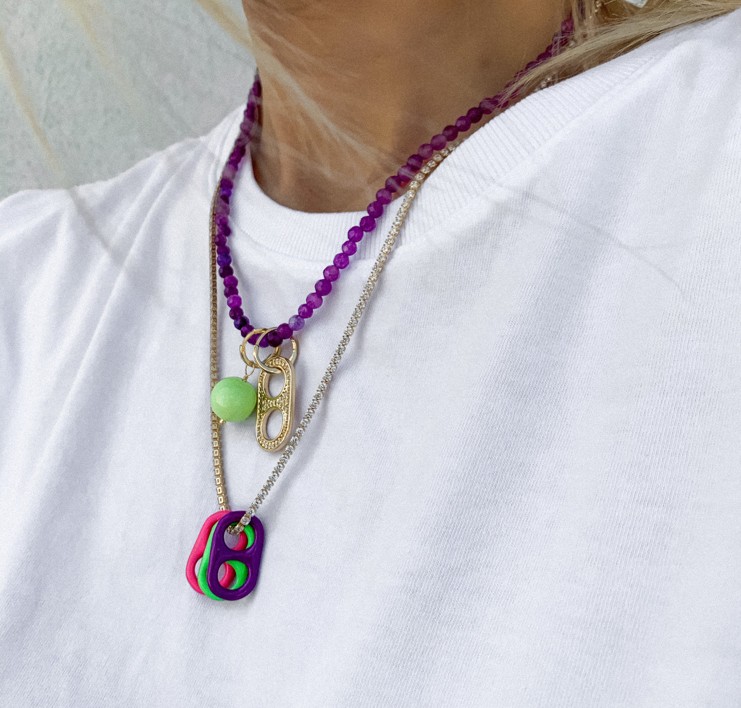 Pingente Soda Caps Cravejado