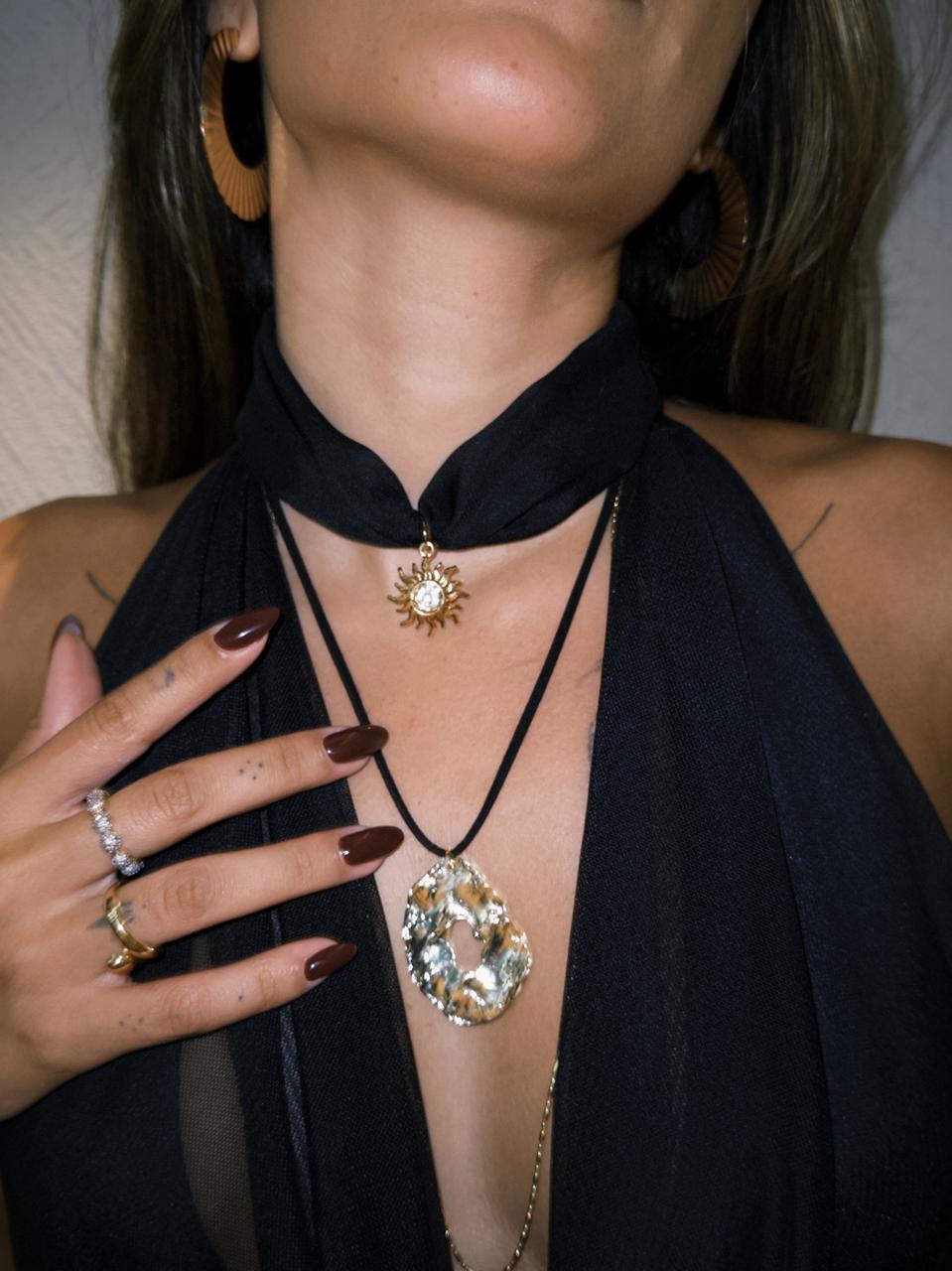 Choker Tecido Sol