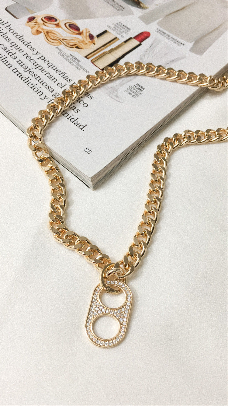 Pingente Soda Caps Cravejado