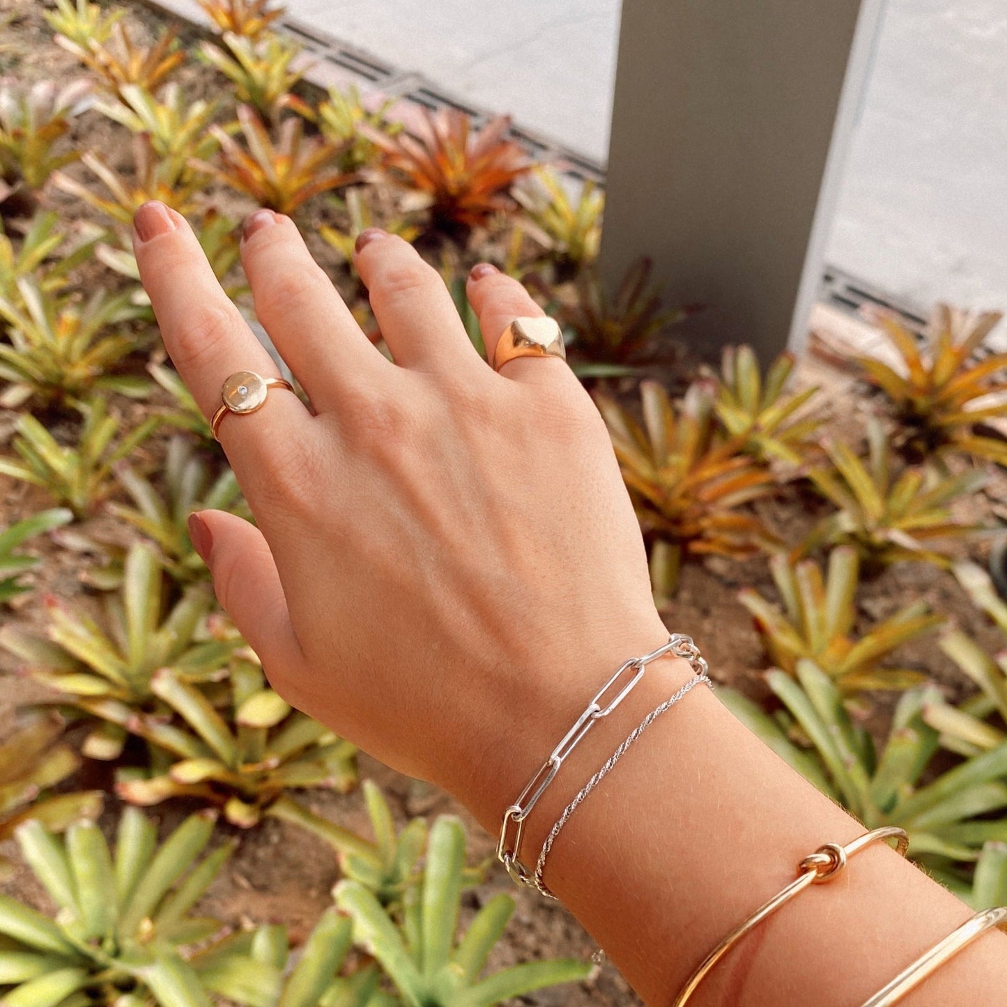 Anel Geométrico ponto de luz