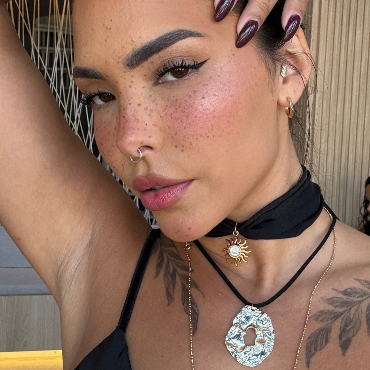 Choker Tecido Sol