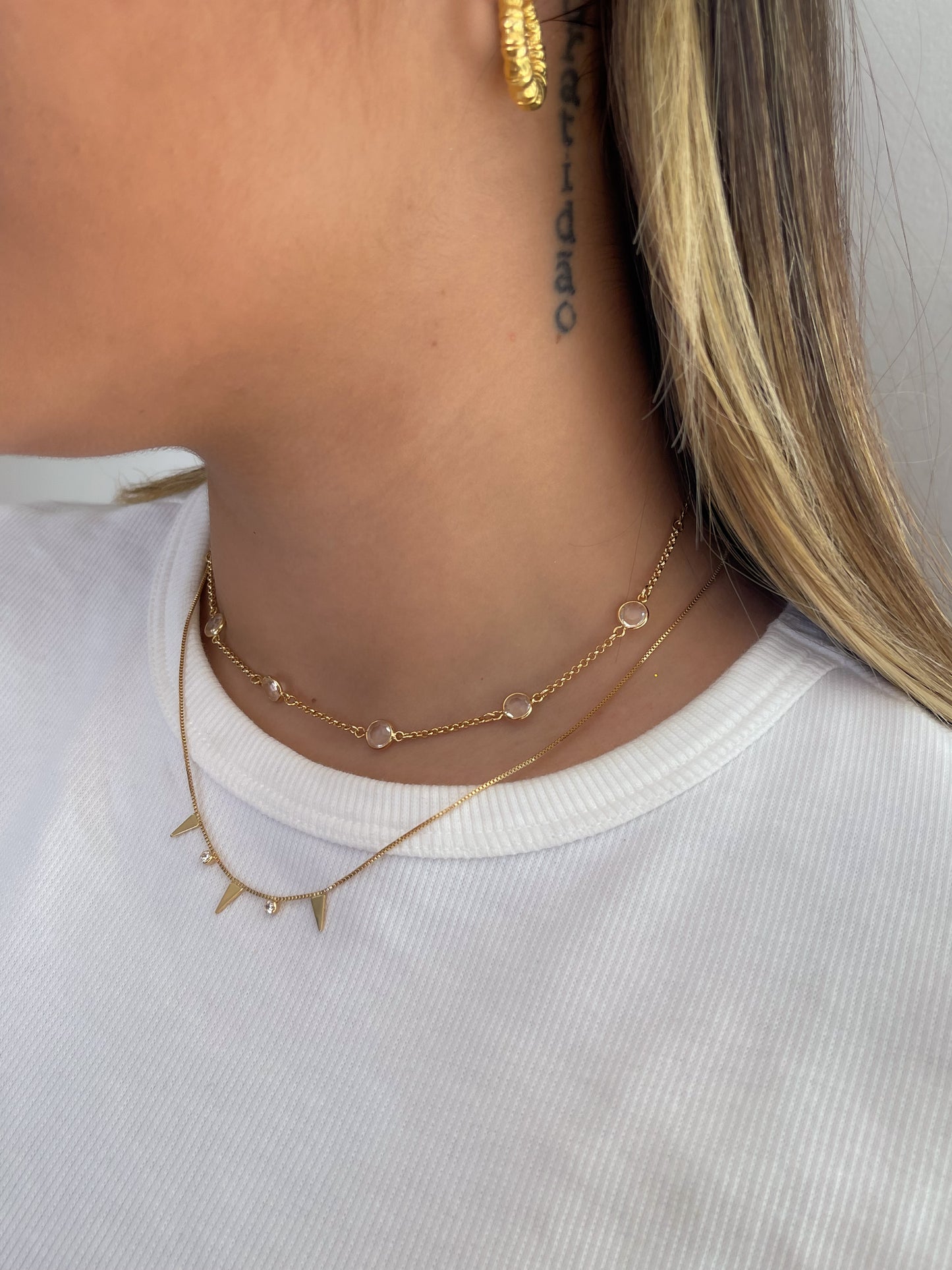 Choker minimalist Triângulo