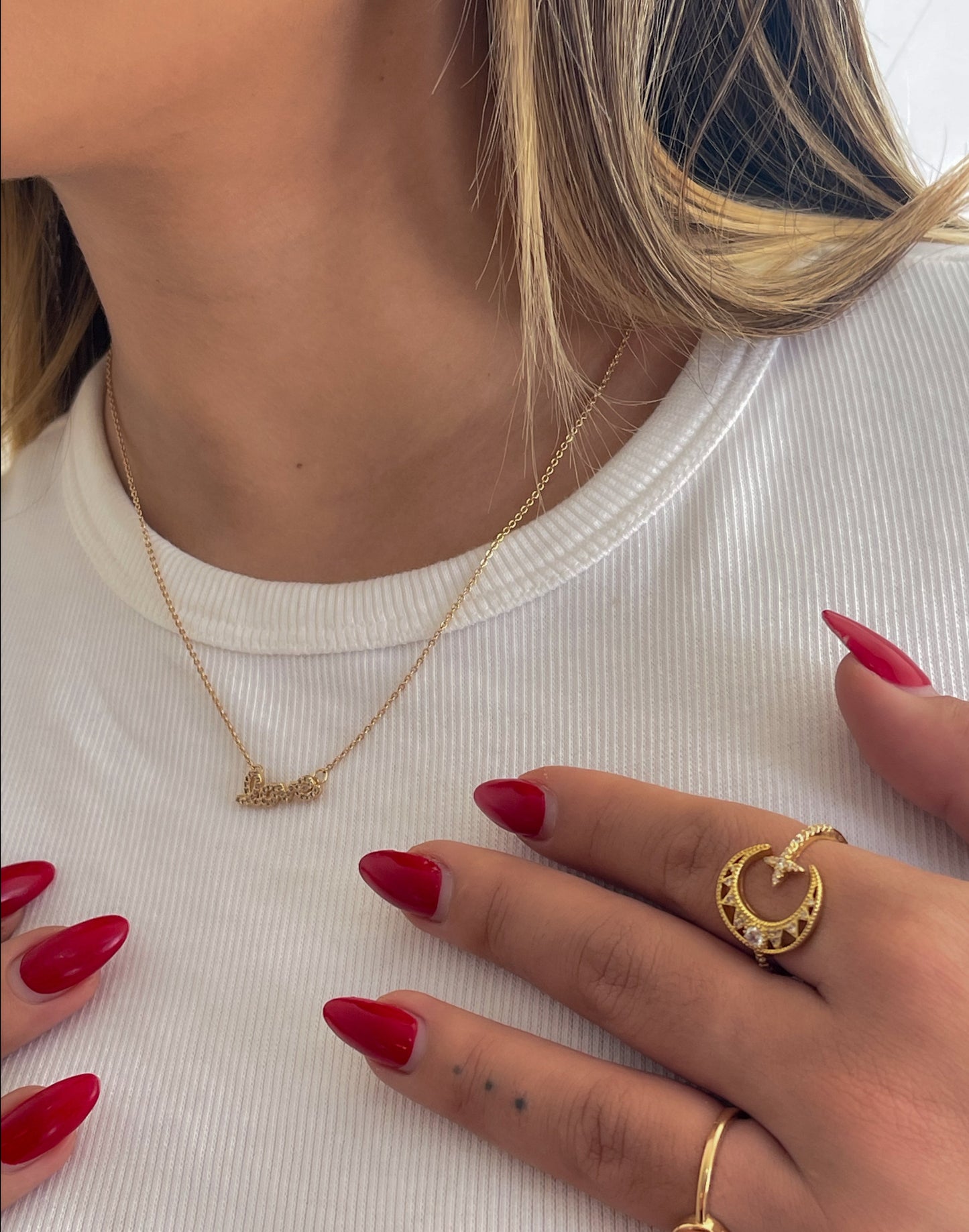 Colar Love Cravejado