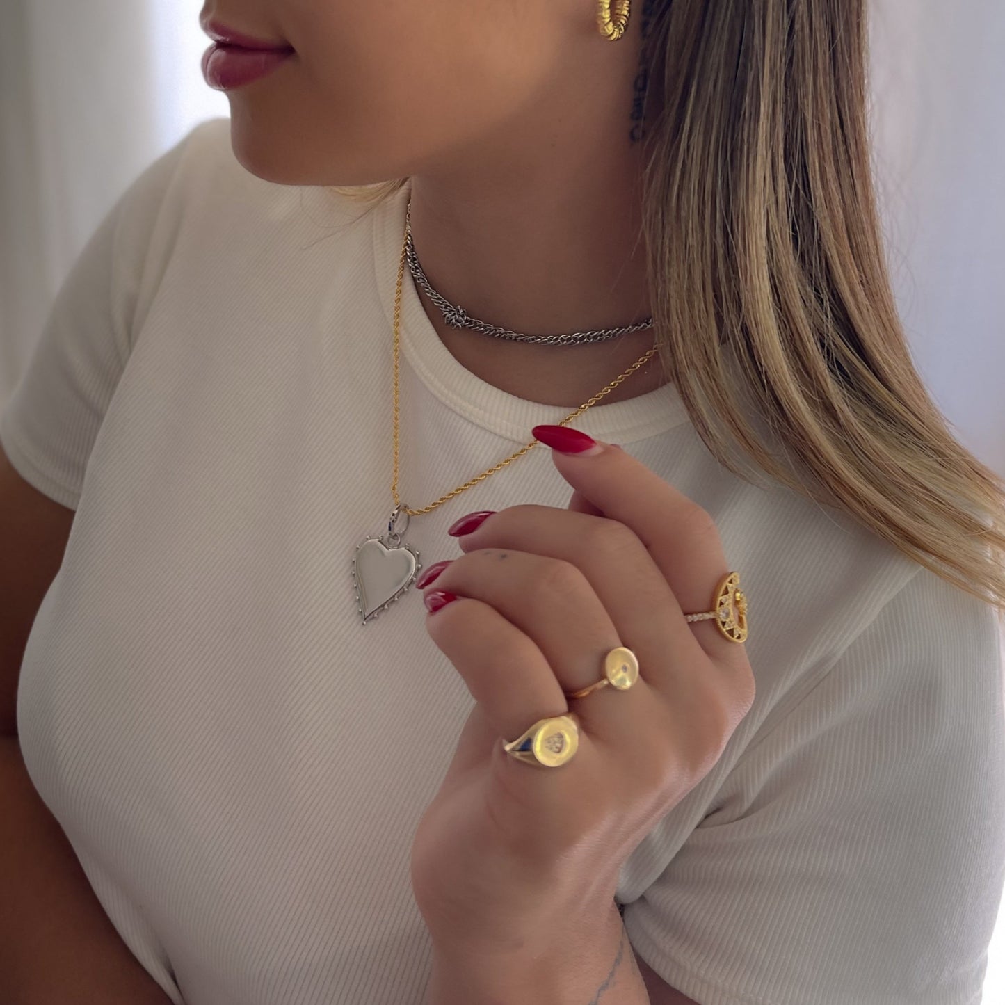 Anel Geométrico ponto de luz