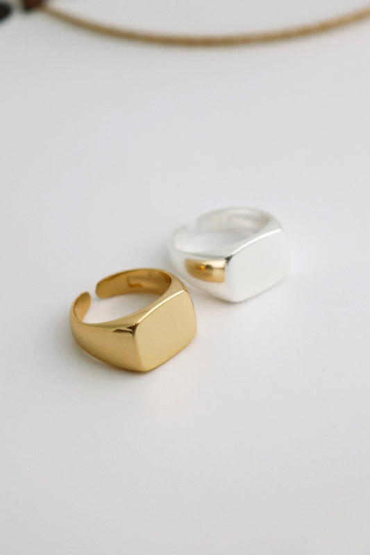 Anel Quadrado mindinho