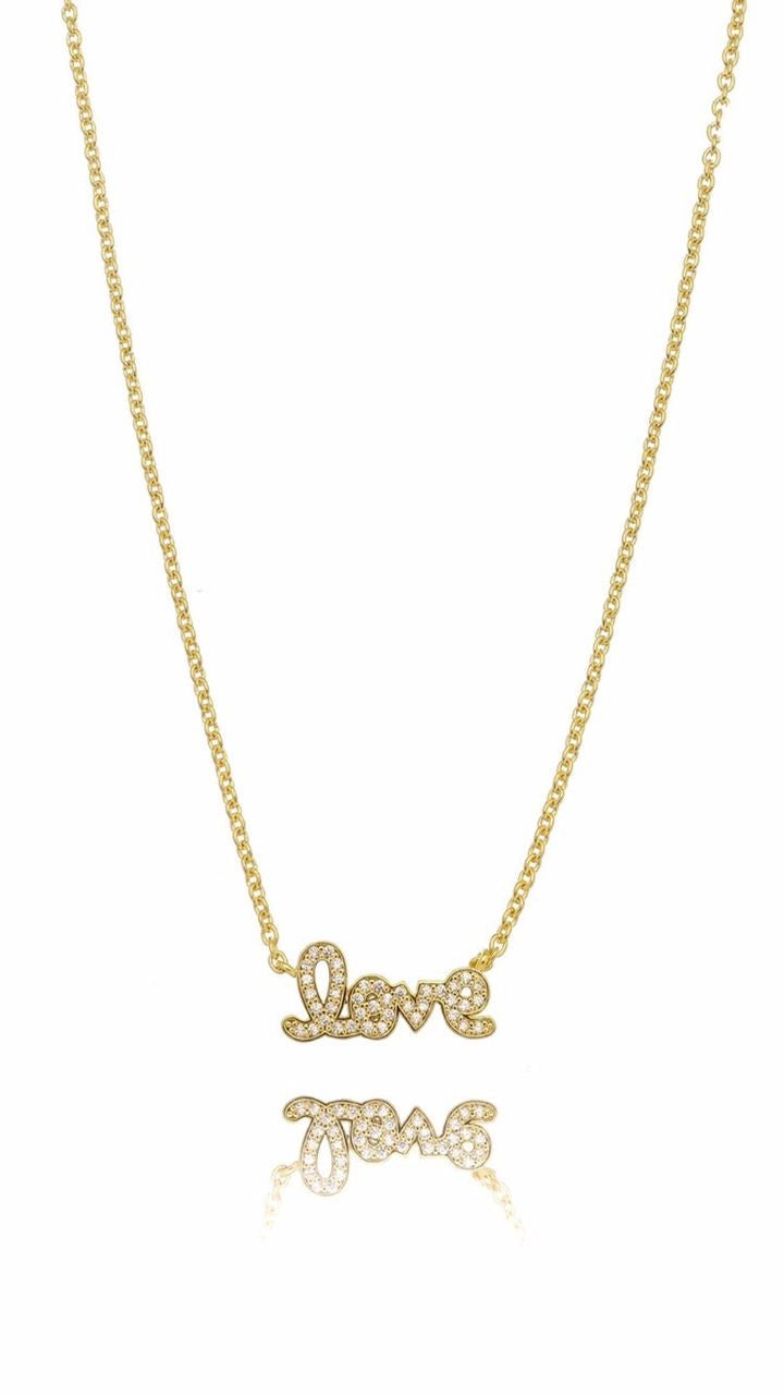 Colar Love Cravejado