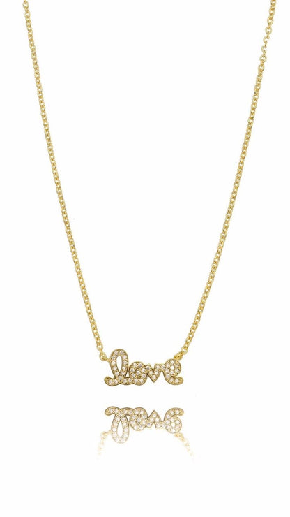 Colar Love Cravejado