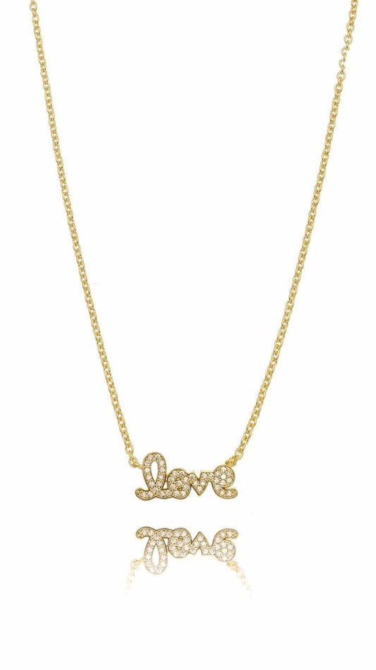Colar Love Cravejado