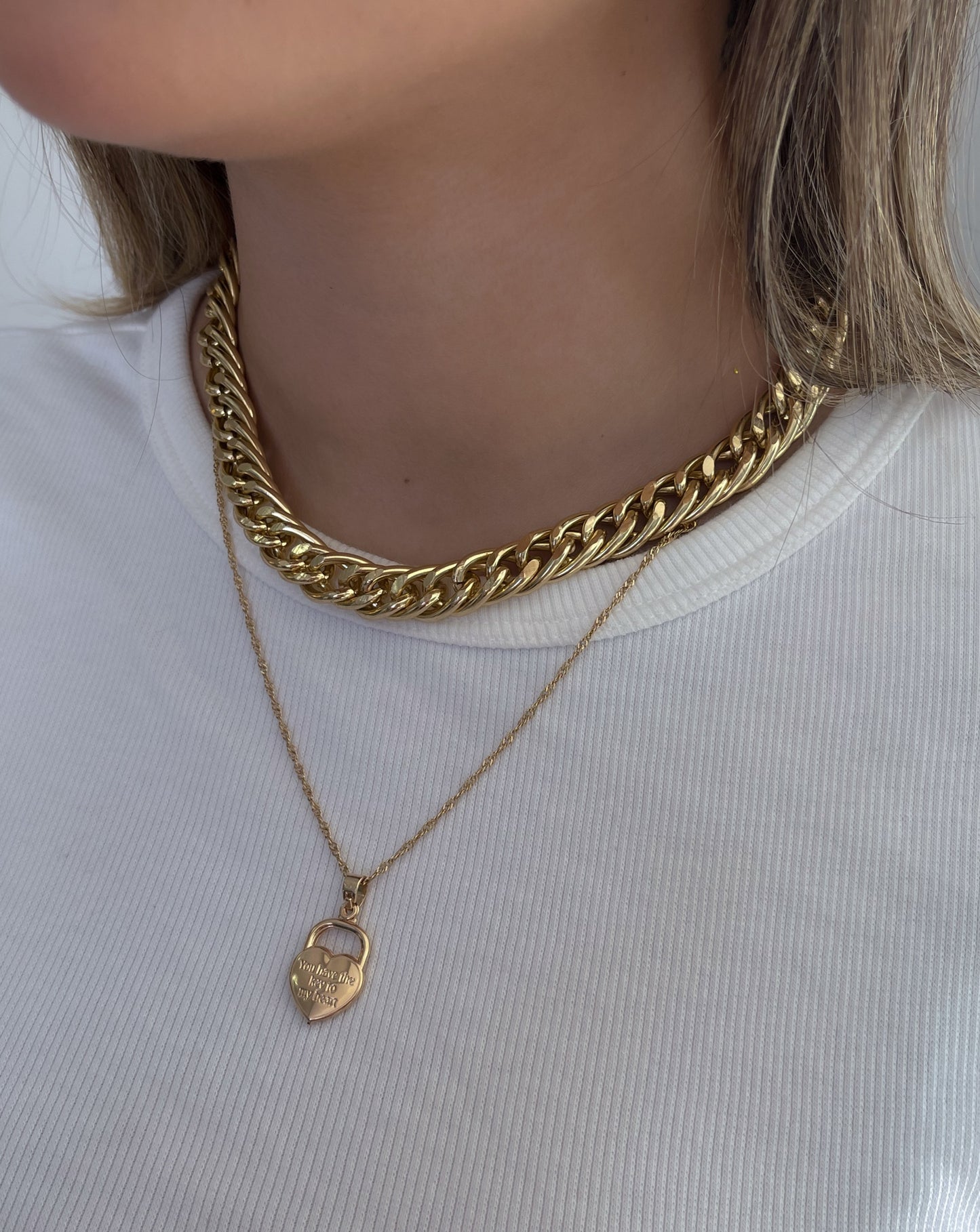 Choker correntaria elos Recartilhados