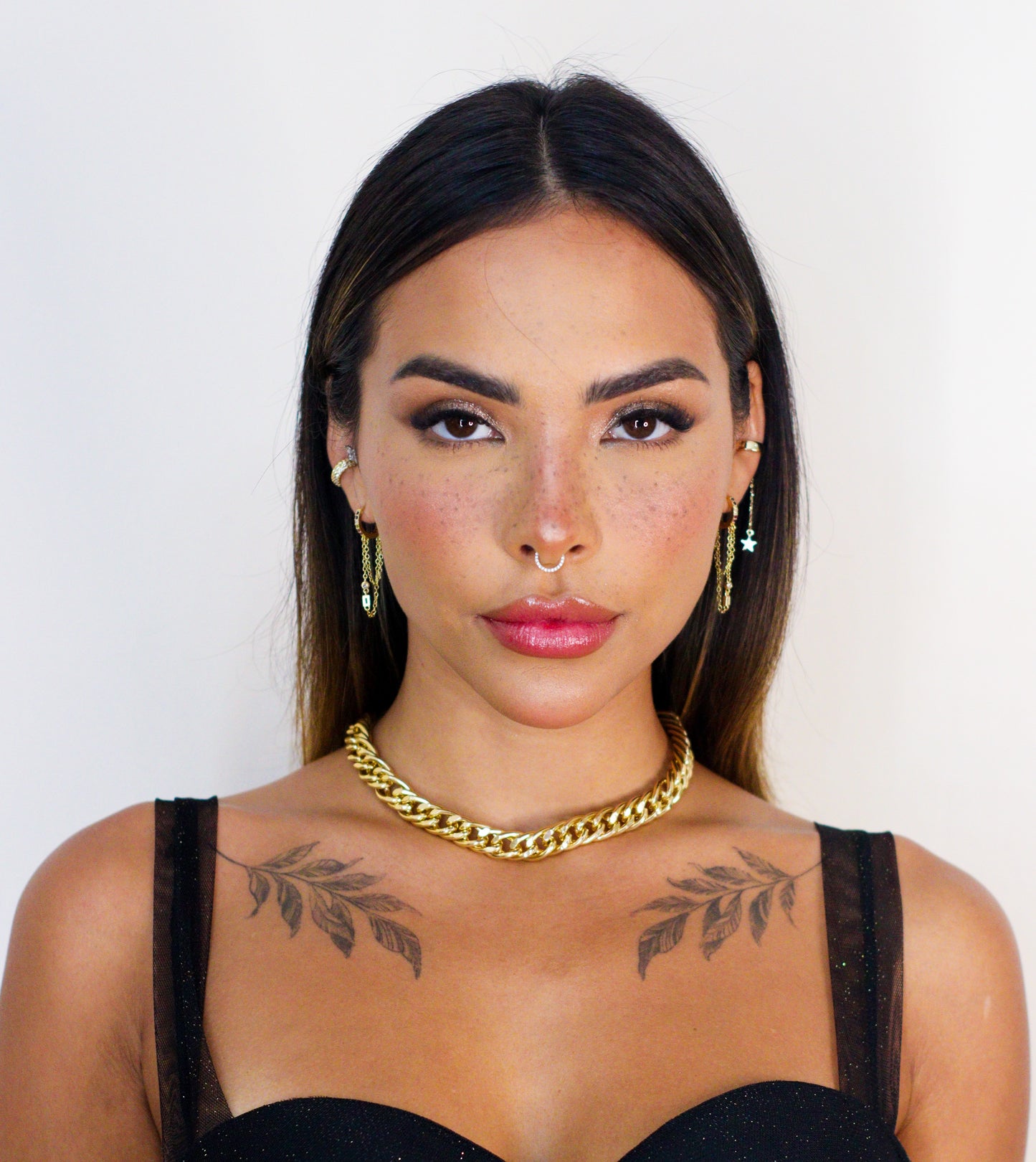 Choker correntaria elos Recartilhados