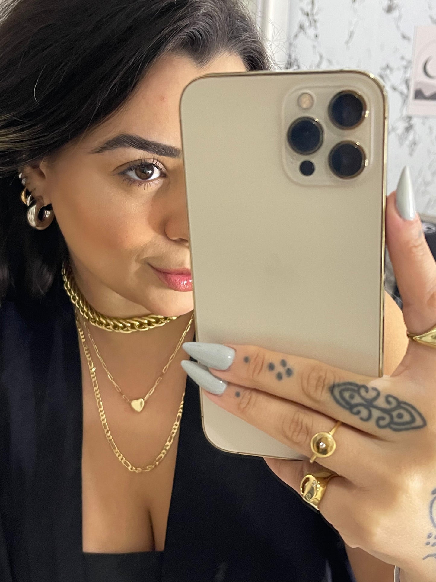 Choker correntaria elos Recartilhados